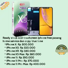 lcd iphone x xs xr xsmax 11 11pro 12 new free pasang