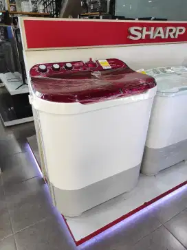 Mesin cuci 2 tabung 10kg Sharp T1090-P original garansi resmi