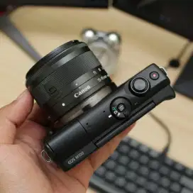 Camera Canon M100 Full Set Bagus Sekali Komplit Tripod