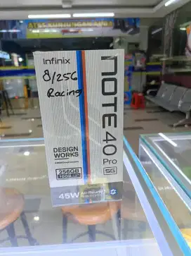 Infinix note 40 pro 5G 8/256 layar lengkung + wireless charger