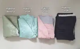 Mukena 4 setel (3 anak, 1 dewasa)