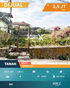 Super Murah Dijual Tanah Siap Bangun di Sidomulyo Kota Batu