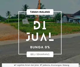 Jual tanah nego 130 juta di Jatikerto Malang , kavling 8