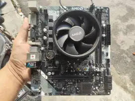 Motherboard + CPU AMD Ryzen 3 2200G + Power Supply