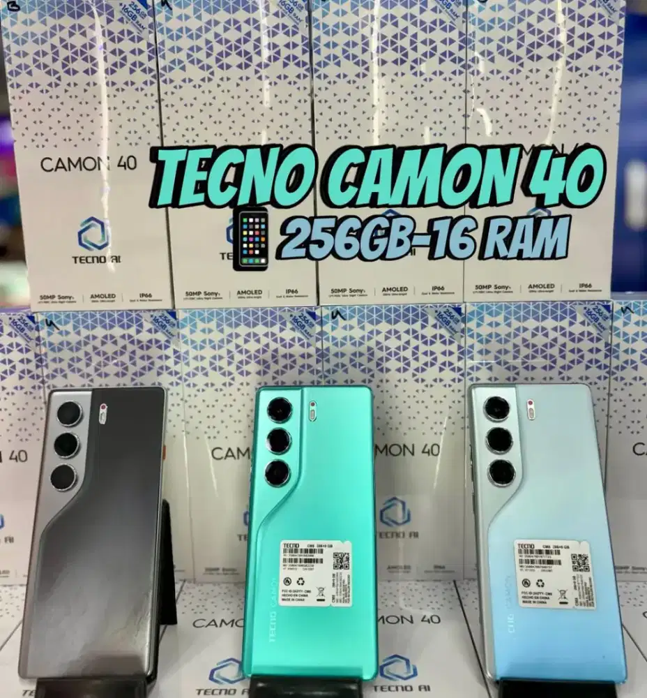 Tecno Camon 40 8/256 Promo segel ori