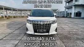 Km 19 ribu TOYOTA ALPHARD 2.5 G ATPM AT 2021 KONDISI ISTIMEWA