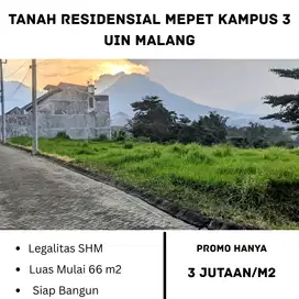Tanah Strategis di Dau, Dekat UIN 3 – Cocok Buat Investasi atau Kost