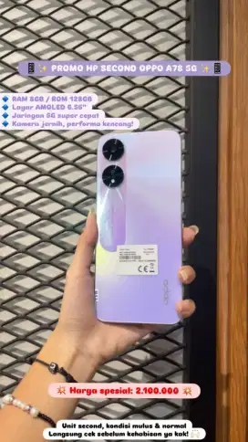 OPPO A78 5G 8/128Gb (Preloved)
