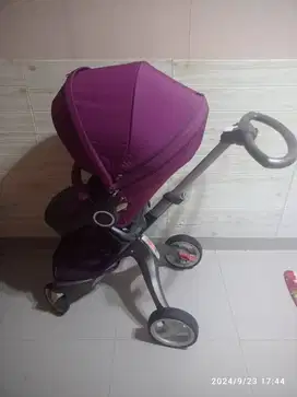 STROLLER STOKKE PURPLE LIMITED EDITION NEGO