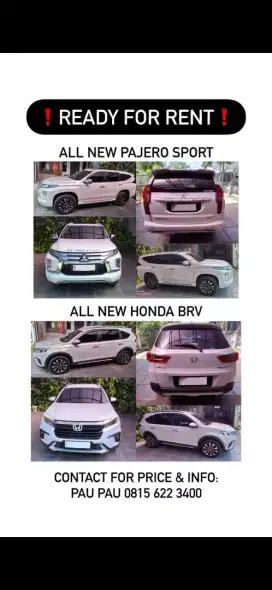 Rental Mobil Rumahan Pajero dan BRV