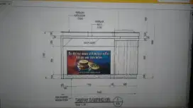 Dijual segera etalase cafe donut