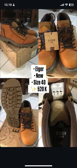 Sepatu Eiger 1989 Coup 1.0 Tan