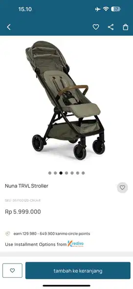 Preloved stroller Nuna