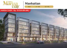 DIJUAL RUKAN MARINA BAY MANHATTAN UK 8X21 6LT PREMIUM OCEAN VIEW +LIFT