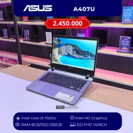 Laptop Asus A407U Intel Core I3-7020U RAM 8GB SSD 256GB HD 14inch