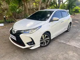 Low KM Toyota Yaris 1.5 TRD Sportivo Bensin-AT 2020 Putih WVZ