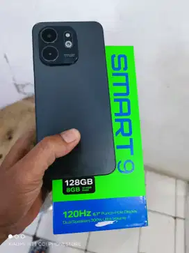 Infinix smart 9 8/128 mulus seperti baru dan lengkap