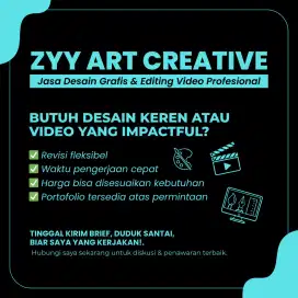 JASA DESAIN GRAFIS & VIDEO EDITING - CEPAT & TERJANGKAU