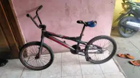 Di jual sepeda bmx uk 20 aloy kondisi jok rusak,ban botak,