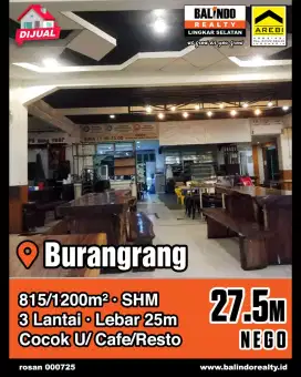 Di Jual Bangunan Komersil Lokasi Premium Burangrang