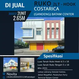 2 Unit RUKO COSTARICA 2Lantai (gandeng) Batam Center