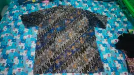 Batik katun pendek size XL