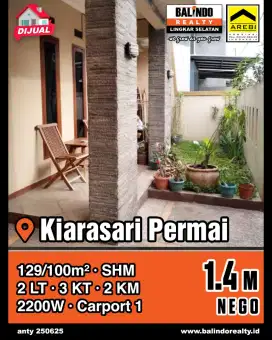 Rumah Siap Huni Kiarasari Permai Dekat Mall Tenth Avenue