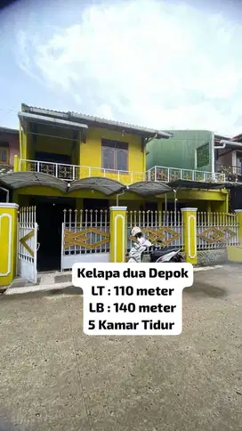 KELAPA DUA Depok LUAS 110/140 meter SIAP HUNI HARGA NEGO SAMPE DEAL