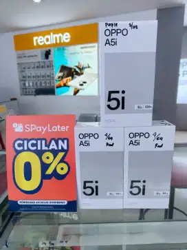 Promo New OPPO A5i 4+4GB/128GB Resmi