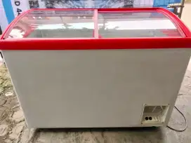Freezer sliding glass maspion 300 liter ORI segel normal