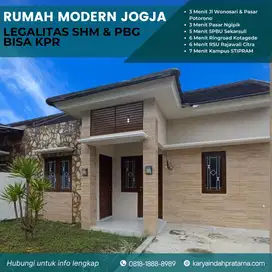 RUMAH MURAH MINIMALIS JOGJA DEKAT STIPRAM KOTAGEDE DI BANGUNTAPAN SHM