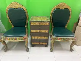 Set chairs table from india
