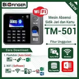 Mesin Absensi BIO Finger (Sidik Jari & Kartu)