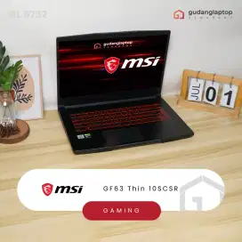 MSI GF63 Thin 10SCSR
INTEL Core i7-10750H 8/512 Nvidia GTX1650Ti Max-Q