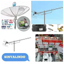 Ahli jasa pasang antena TV digital service parabola dan camera cctv