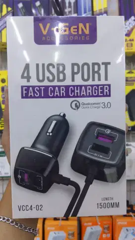 CAR CHARGER 4 PORT V-GeN