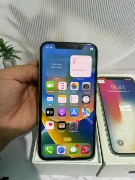 Jual cepat bu iphone x 64 fullset