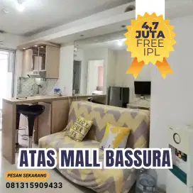 Sewa Apartemen Bassura City 2BR Bagus Full Furnish Atas Mall Free IPL