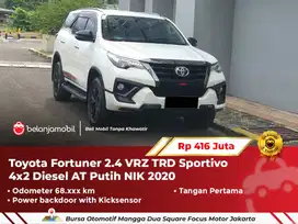 [ WARRANTY ] Toyota Fortuner 2.4 VRZ TRD 4x2 Diesel AT Putih 2020/2021