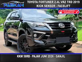KICK SENSOR Km=58k PAJAK=JUN-2026 Bunga=5.5% Fortuner 2.4 VRZ TRD 2019