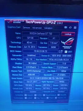 Vga card GT730 4gb 128bit