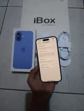 iphone 16 cc baru 1 rasa baru resmi Indonesia Ultramarine lengkap
