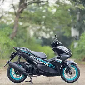 YAMAHA AEROX 155 R HITAM BIRU 2022 KM 17K PAJAK PANJANG SUPER MULUS