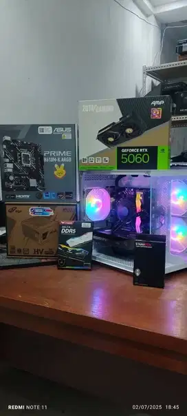 PC Gaming i7 12700F RTX 5060 8GB GDDR7 RAM 16GB DDR5 Bergaransi