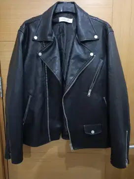 JAKET KULIT RAMONES SIZE M/L