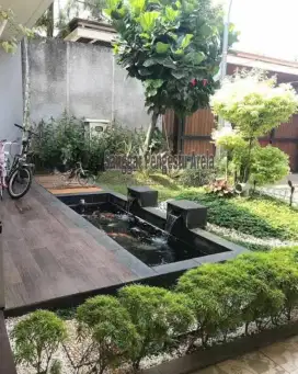 Pembuatan kolam ikan koi minimalis dan natural terdekat