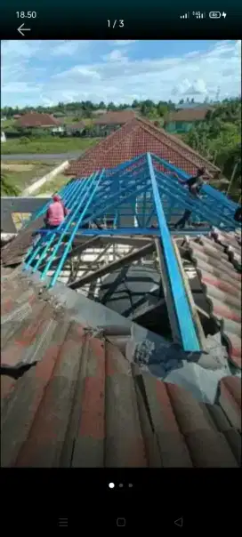 atap bocor kanopi atap bajarigan terpasang dll
