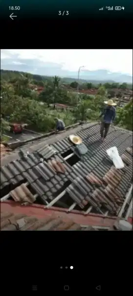 atap bocor kanopi atap bajarigan terpasang dll
