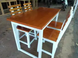 Set meja kursi kedai, warung makan