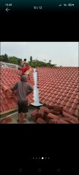 atap bocor kanopi atap bajarigan terpasang dll